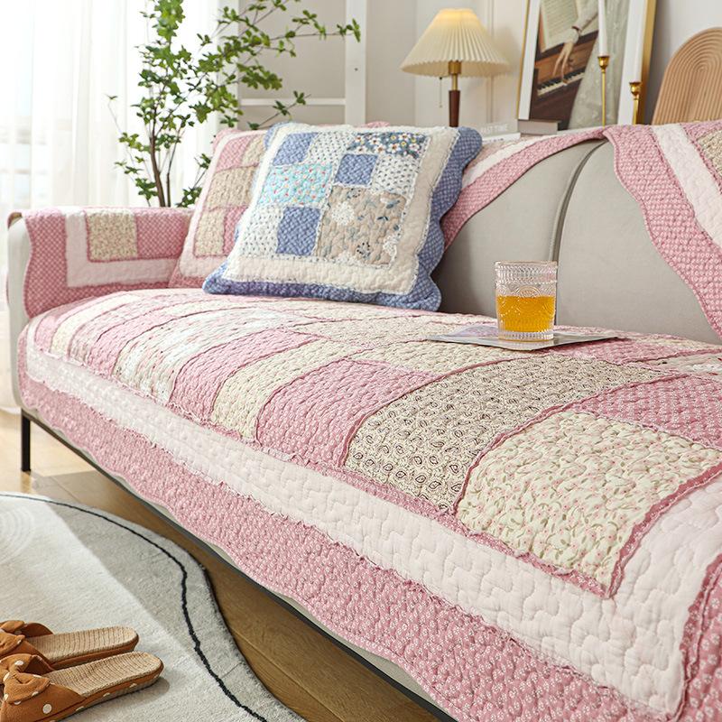 

Четыре сезона диванная подушка из чистого хлопка, противоскользящая хлопковая универсальная простая подушка, кожаный чехол для дивана, ткань, полотенце 70*70cm