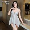 Sex Underwear Seduction Thin Lace Suspenders Sexy Steel Tray Gathering Nightgown Uniform Suit