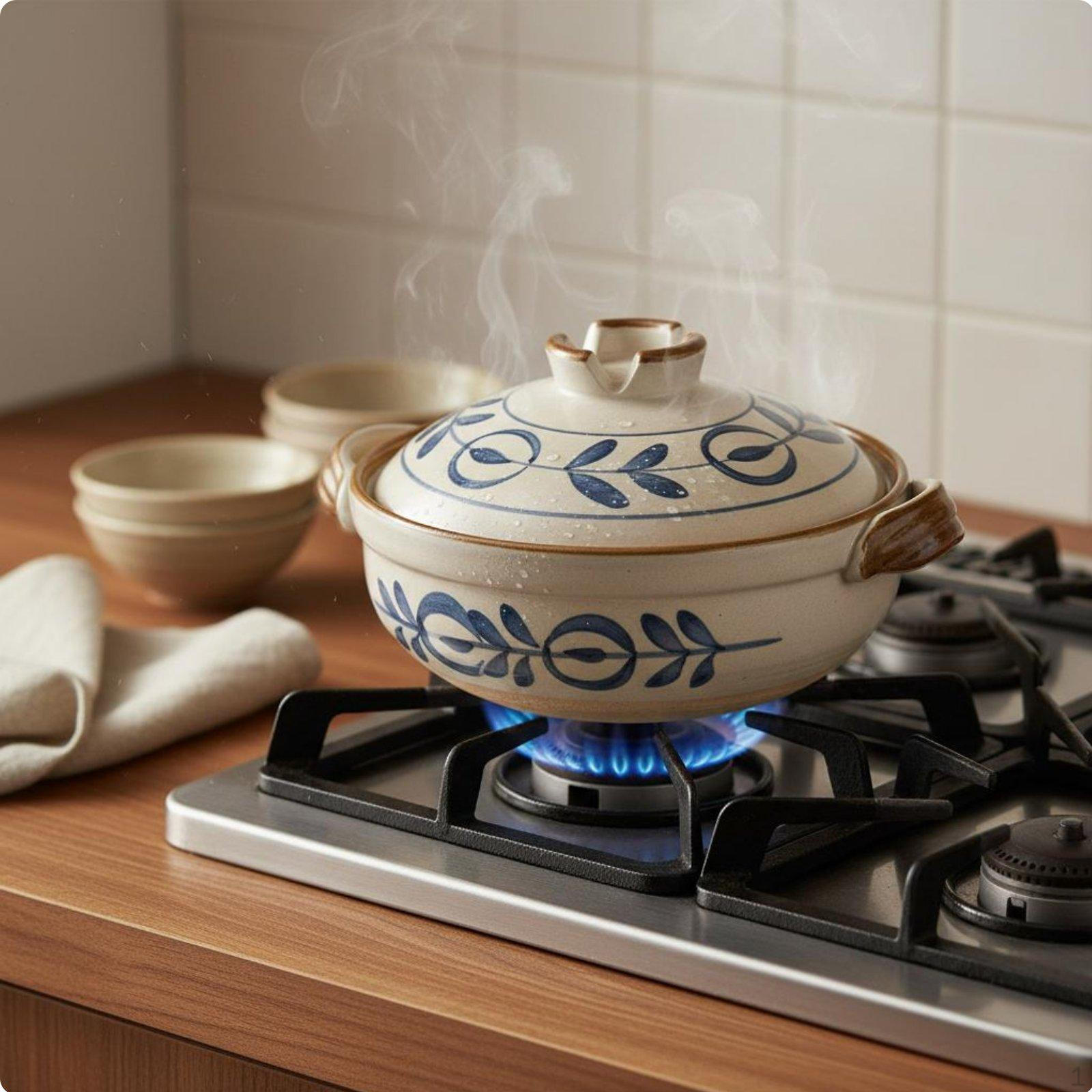Japanese Design Clay Pot High Temperature Resistant Donabe Heat Retention Stockpot