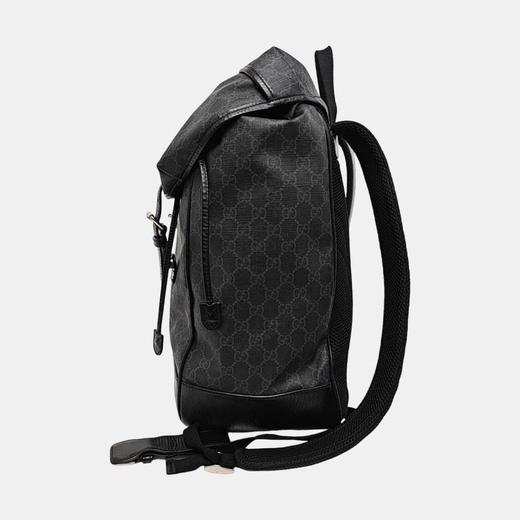 [Pre-Owned] Gucci Medium Backpack With Interlocking G 'Black' - Good #15WCIVK