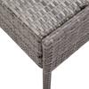 6 Piece Garden Sofa Set with Cushions Poly Rattan Grey