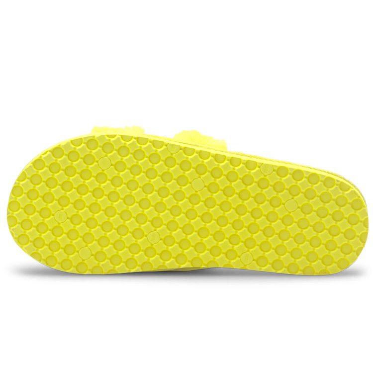 PUMA Fluff Slides 'Fluo Yellow' Women's 384937-04
