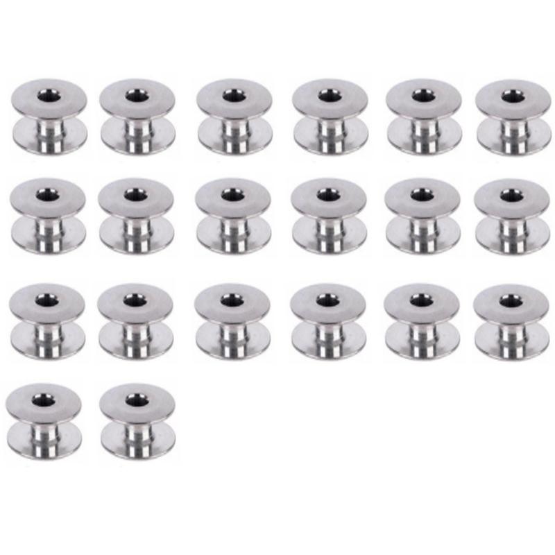 Leere Spulen Nähmaschinenspulen Klarsichtplastik-/Metallspulen und Aufbewahrungsbox Nähmaschinenzubehör Werkzeuge