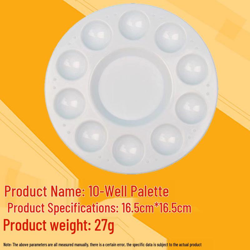 Children's Plastic Color Mixing Palette for Gouache Paints