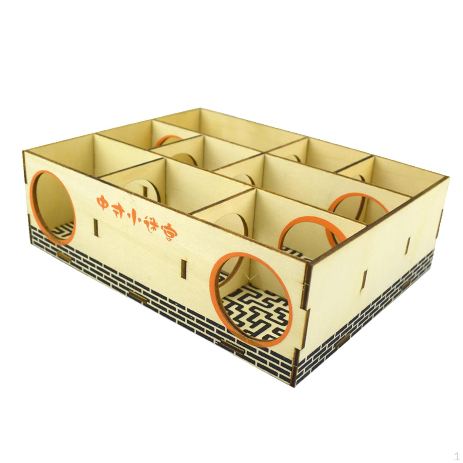 Хомяк Лабиринт Тоннель Активность Спорт Игрушки для Игр Деревянный Лабиринт Головоломка Мыши Карликовые 15.5x19.8x6cm