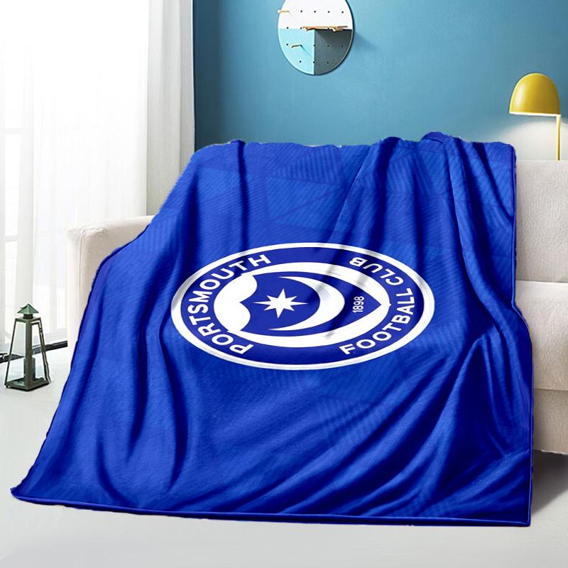 Ports Fc Crest Printed Throws Blanket Soft Flannel Blankets for Couch Bed Gifts for Men Women Picnic Blanket Christmas Gifts