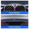 1 szt. 82mm ABS 2 3 Otwory Samochodowy Znak Logo Emblemat Naklejka na Maskę Przód Tył Bagażnik dla BMW E87 E46 E28 E60 G20 G03 G05 F10 E93