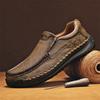 Fashion Non-Slip Outdoor Hiking Shoes Soft Cowhide Mens Casual Shoe Trainers New Leather Men Loafers High Quality Male Slip On Flats