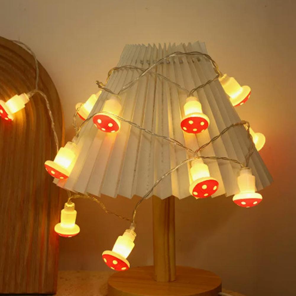 1.5m/3m Mushroom LED Light String USB/Battery Power Fairy Lights Garland for Christmas Holiday Party Wedding Garden Decoration Lights