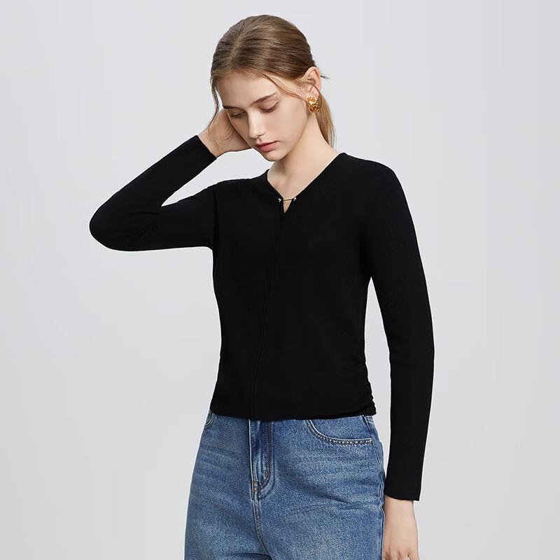 Women's Simple V-Neck Pullover Knit Sweater