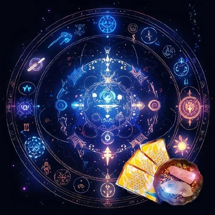 Mysterious Symbol Astrology Tablecloth  Tarots Divinations Tablecloth Altars Cloth Divinations Board Game Accessories