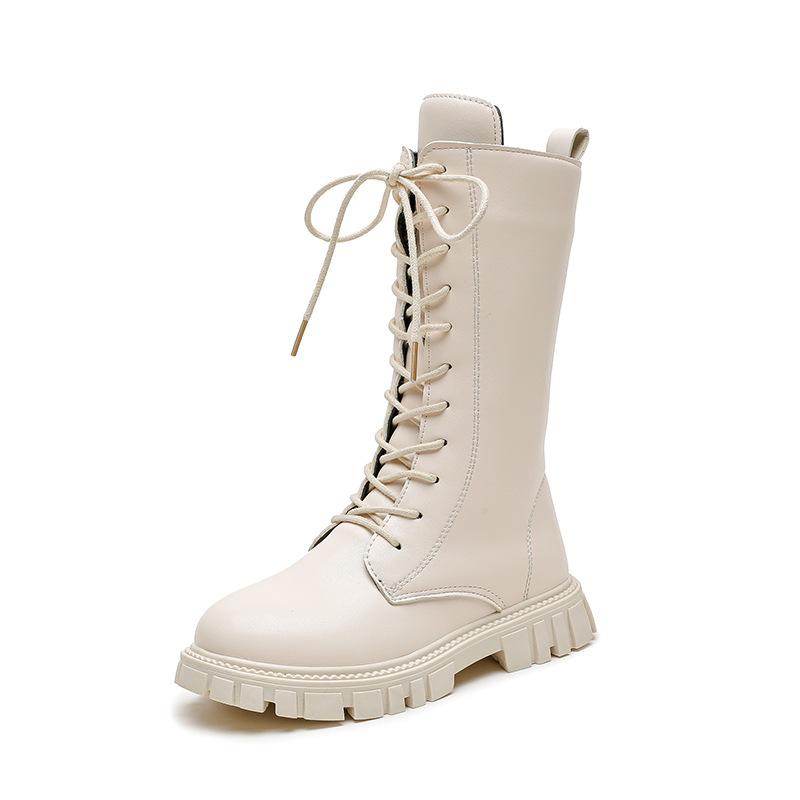 Mädchenstiefel Winter 2026 neue hohe Stiefel Britischer Stil Martin Stiefel Prinzessin Lederstiefel Kleinkind Mädchen Stiefel