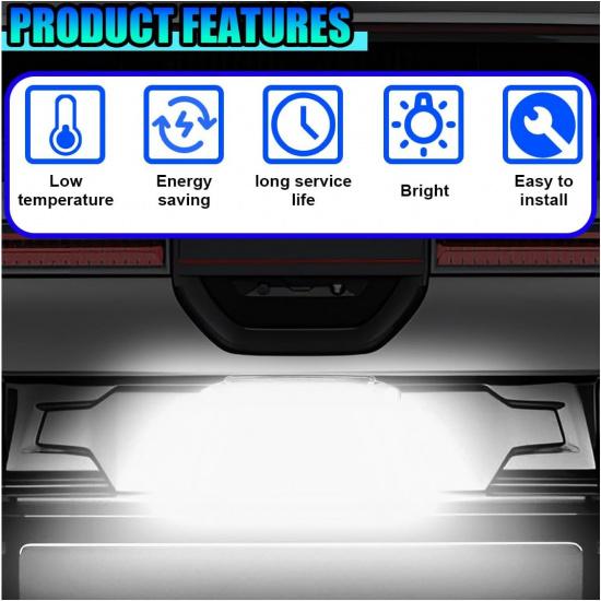 ZIMISI Car LED License Plate Light, 12V DC High Bright Tag Lights for License Plate, Waterproof LED Light Tag Lamp for Running/Reverse/Tail Light,