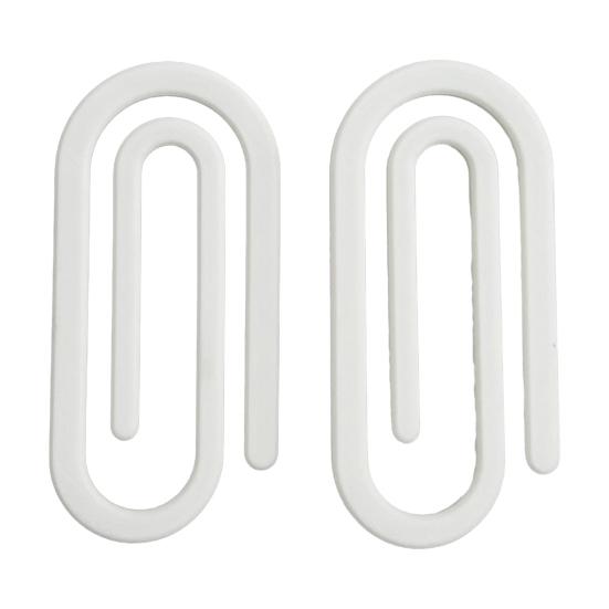 

2Pcs Diamond Art Canvas Clips Paperclip Design Clips Canvas Holder Firmly Secures Craft Canvas білий