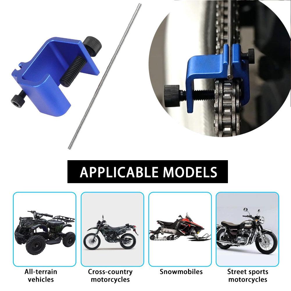Universal Aluminium Alloy Motorcycle Chain Alignment Tool Quick Accurate Sprocket Adjusting Tool Motorcycle Accessories