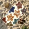 Cute Fuzzy Star Print Beach Towel Patterned Sunscreen And Windproof Suitable For Swimming Pool Camping Travel