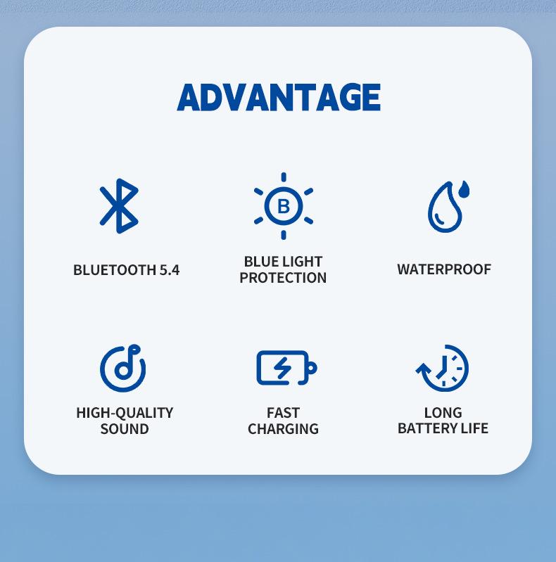 Smart Bluetooth Sunglasses 02Pro: AI Translation, Music & Call Features, V6.0 Black