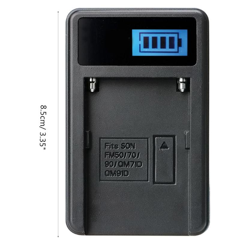 Convenient NPF550 Camera Battery LCD Micro USB Charger for NPF550/F750/F960/F970,NPFM50/FM70/FM90 Cameras Batteries