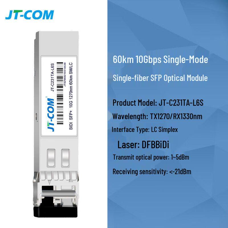 Jingtang 10G Single-Mode BIDI SFP+ Optical Transceiver