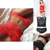 Lingerie Womens Sexy Lace Top Bra Ladies Thong Underwear Set Nightwear Sleepwear