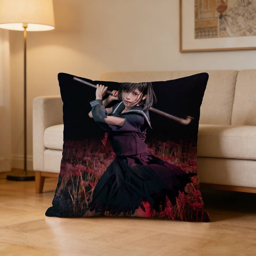 Horror SSilent HHill F Pillow Case Pattern Printed Pillowcase For Living Room Sofa Cushion Cover
