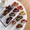 Trendy Vintage Hair Accessory Duowei Jewelry Korean Style Hair Clip For Women Resin Material Medium Size