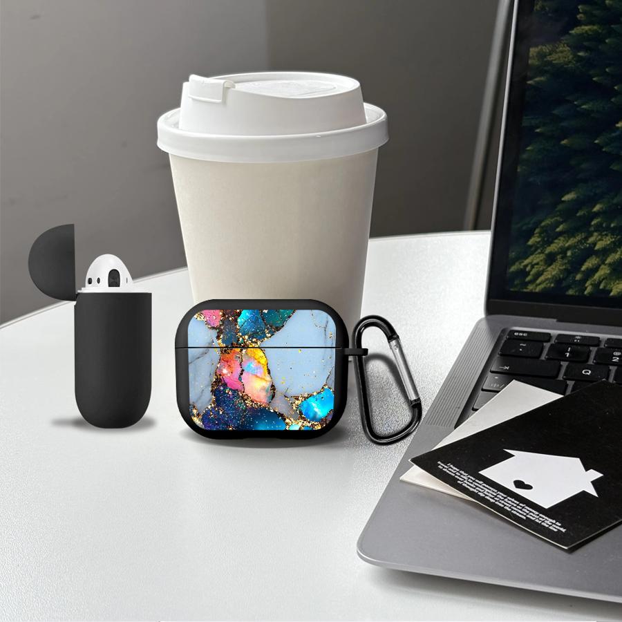 Kopfhörer Hüllen Abdeckung Hülle Für Airpods 3 Pro 1 4 Pro3 Pro2 2 Bunt Marmor
