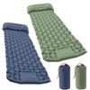 Aufblasbare Matte Outdoor Camping Schlafmatte Ultraleicht Verdickt mit eingebautem Kissen & Pumpe Luftmatratze für Reise Wandern Klettern