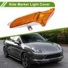 HOPESPANNER Side Marker Light Left Turn Corner Parking Turn Signal 1 for Porsche Cayenne Cover, Yellow, Signal, Light, Lens, Plastic, Piece, No.