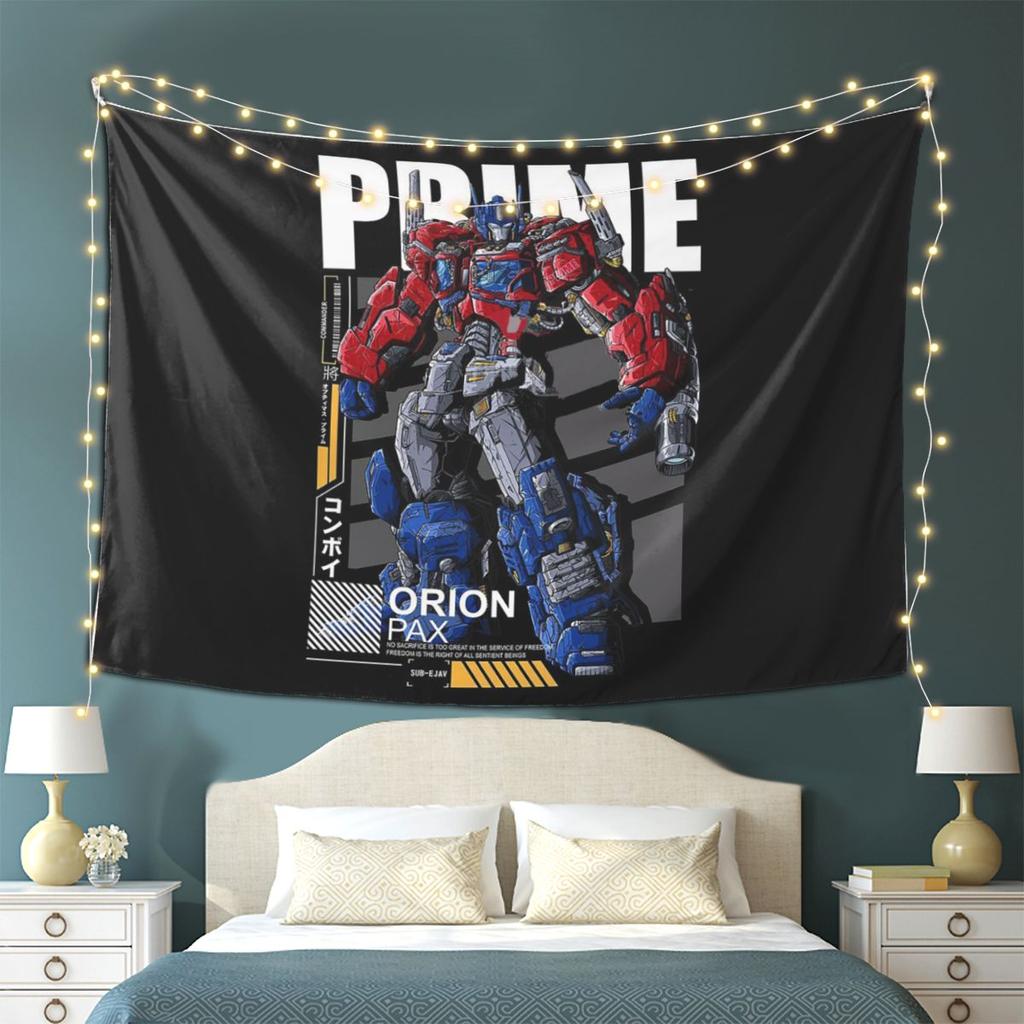 Optimus Prime Tapestry Wall Hanging Aesthetic Home Decor Tapestries for Dorm Room