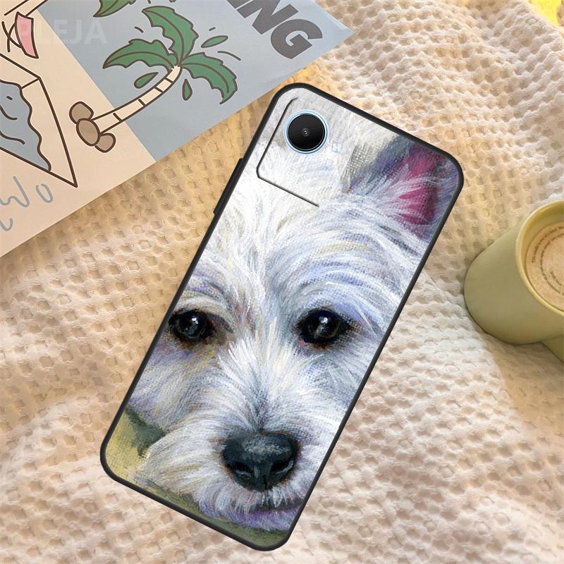 Westie Dog Case For Realme C67 C63 C55 C51 C75 C61 C53 C35 C65 C71 11 12 13 14 15 Pro Plus GT6 GT7 Pro