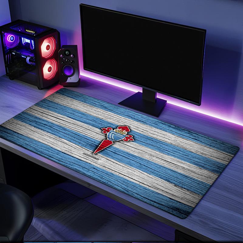 Celta Vigo Crest Glowing Mouse Pad, Rubber Base, Mouse Pad for Gamers and Office Use, Gaming Desk , Easy To Clean Mat Christmas fan gifts