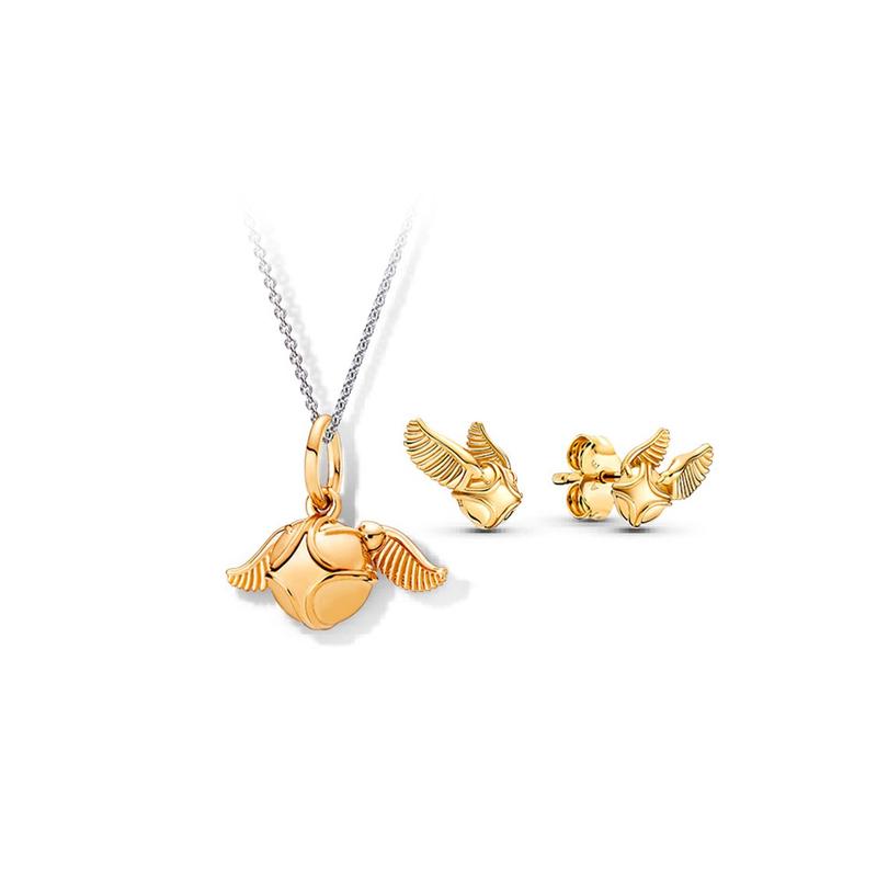 Pandora Shine Golden Snitch 18K Gold 925 Silver Copper Silver Alloy Necklace Women's Gold ZT2193