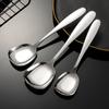 17Cm Soup Spoon Stainless Steel Big Head Round Spoon Long Handle Stirring Dessert Spoon Home Kitchen Gadget Restaurant Accessory