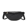 Women's Crossbody Waist Bag - Diamond Pattern, Single Shoulder or Chest Bag