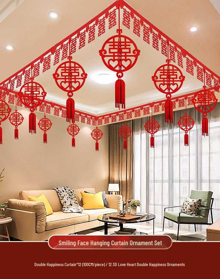 Wedding Room Decoration Set for Bride and Groom's New Home