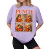 Women's Casual Printed T-Shirt Round Neck Pullover Short Sleeve Top