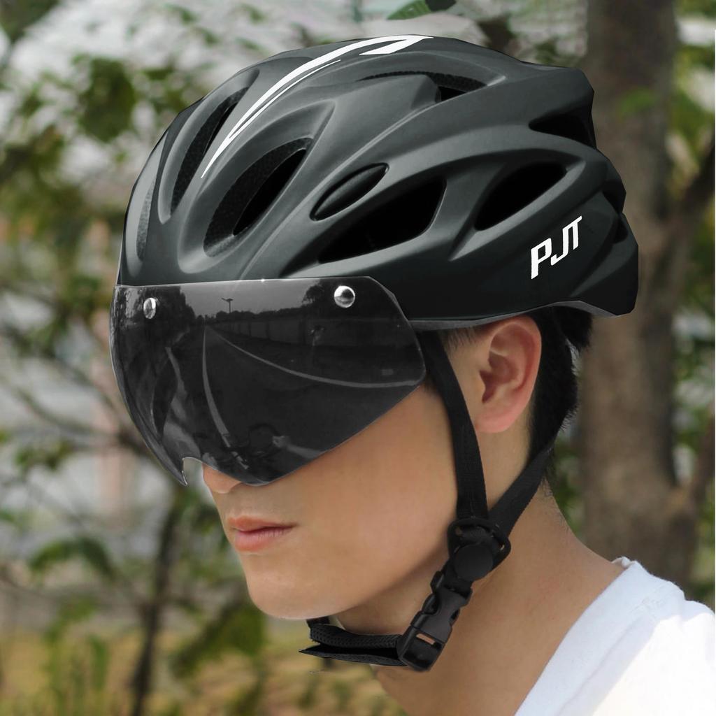 Kask rowerowy 4 w 1 z okularami przeciwsłonecznymi / Daszkiem Bezpieczeństwa Kaski Wielotrybowe noszenie Kask rowerowy Kask rowerowy MTB Dla kobiet Mężczyzn