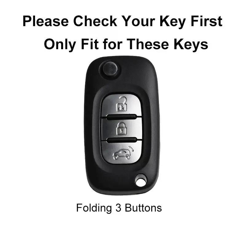 TPU-Schlüsseletui mit 3 Tasten für LADA Vesta Granta XRay Kalina Priora Limousine Sport für Renault Fluence Clio Megane für Mercedes