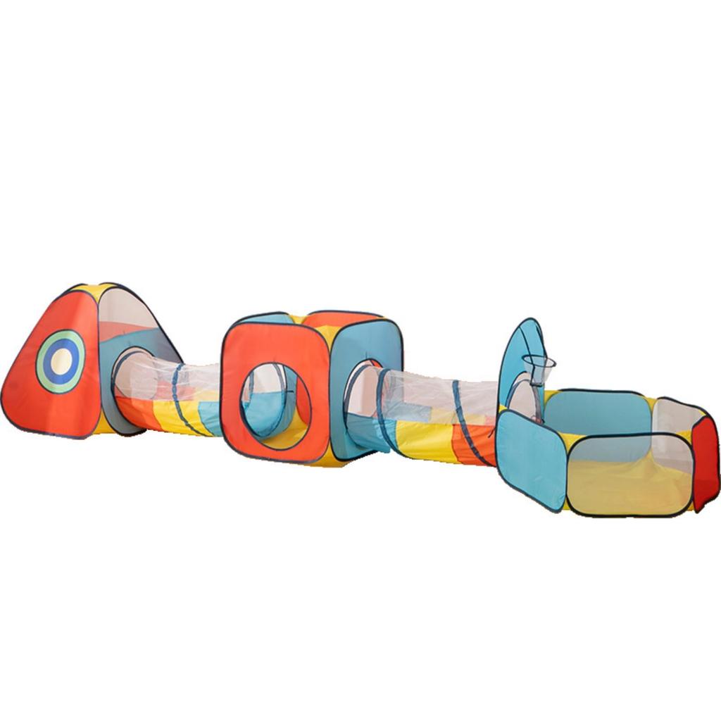 Crawl Tunnel Play Set 5 Piece Mesh Panels Tent