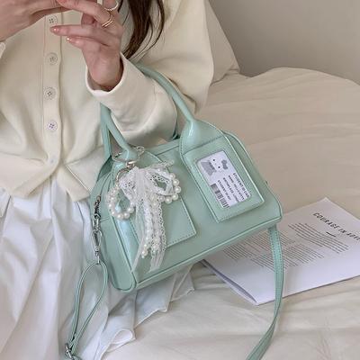 Korean Ins Sweet Hand-held Bowling Bag Women's New Fashion Pillow Bag Versatile Crossbody Bag