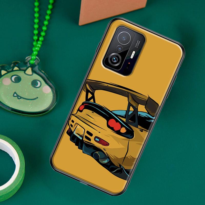 Japan JDM Sports Car Case For POCO F5 X5 X3 Pro X4 F4 GT F3 M5s C40 Cover For Xiaomi 13 12 Lite 11T 12T Pro 12X