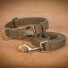Personalized Dog Collar Leash Set Customized Dogs Collar Walking Lead Rope Leather Pet Collars for Small Medium Large Dogs Pug