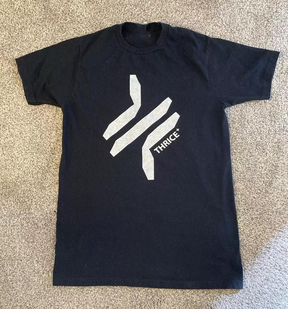 Футболка с логотипом Thrice Thrice Plus Полный размер S-5XL Унисекс XXXXL