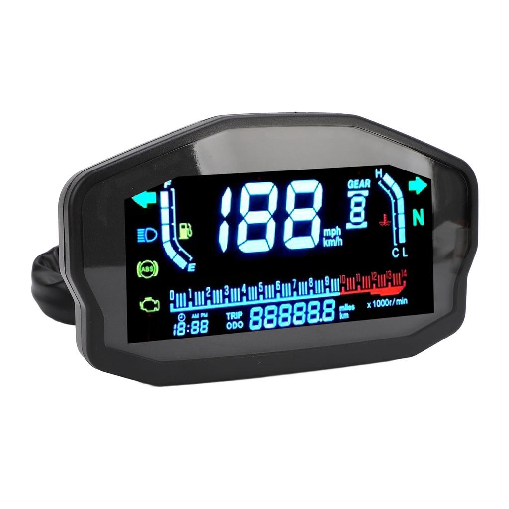 Motorcycle Digital Dash Panel DC8 To 12V Speedometer Odometer Tachometer RPM Gauge Replacement for Suzuki 1 2 4