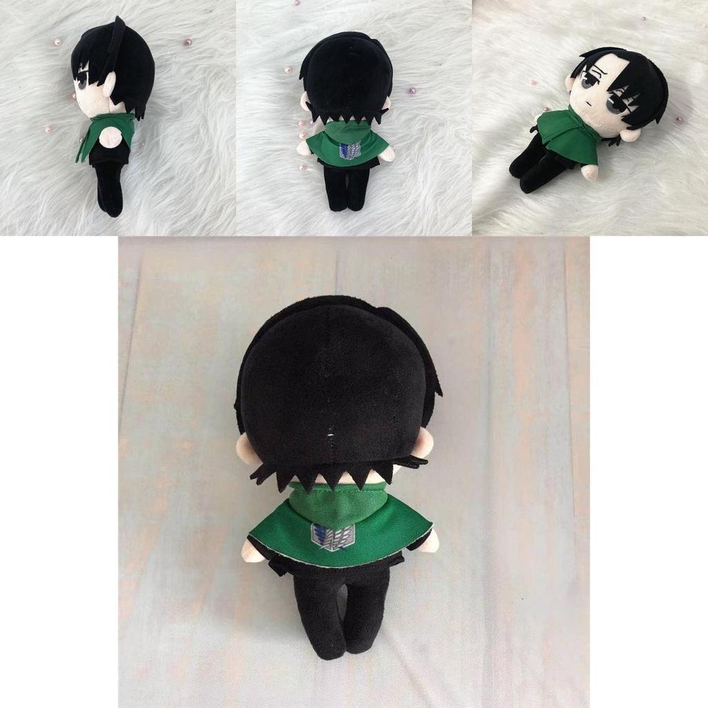 Jucărie de pluș adorabilă Levi Ackerman din Attack On Titan, pernă moale umplută pentru copii