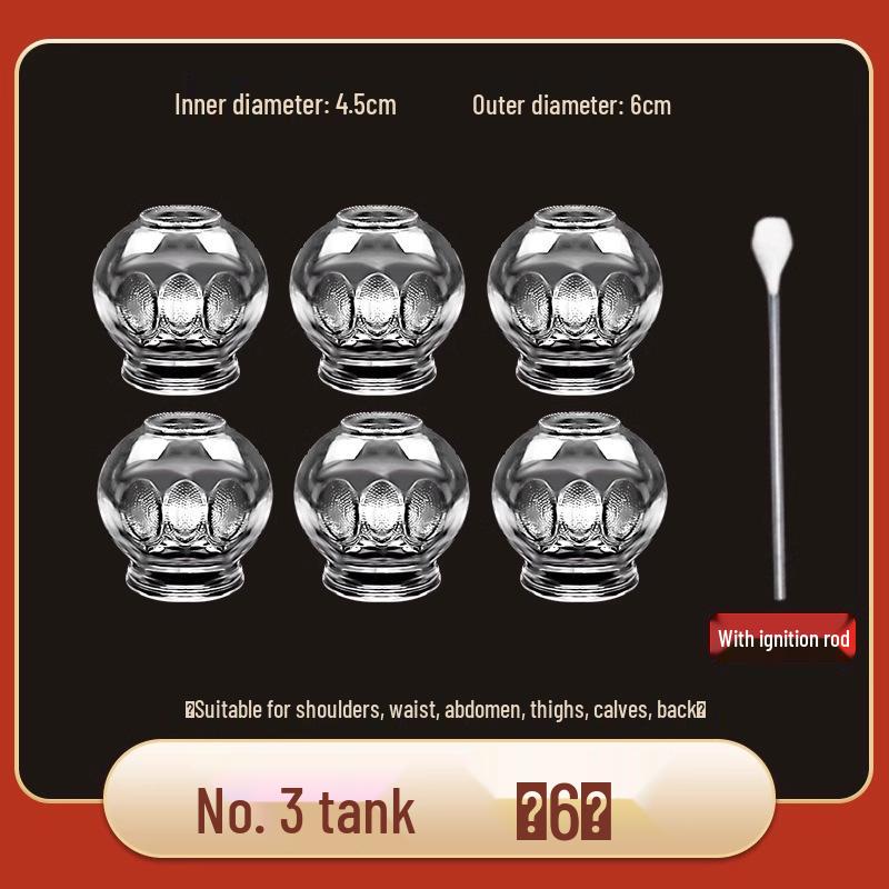 Chenye Thickened Glass Fire Cupping Set – Beauty & Household Therapy Jars
