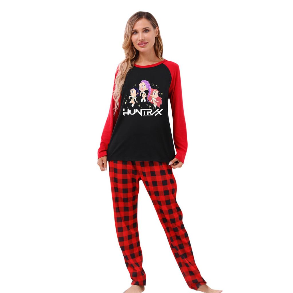 Prints Family Matching Long Sleeve Tops+Pants Set Family Matching Sets