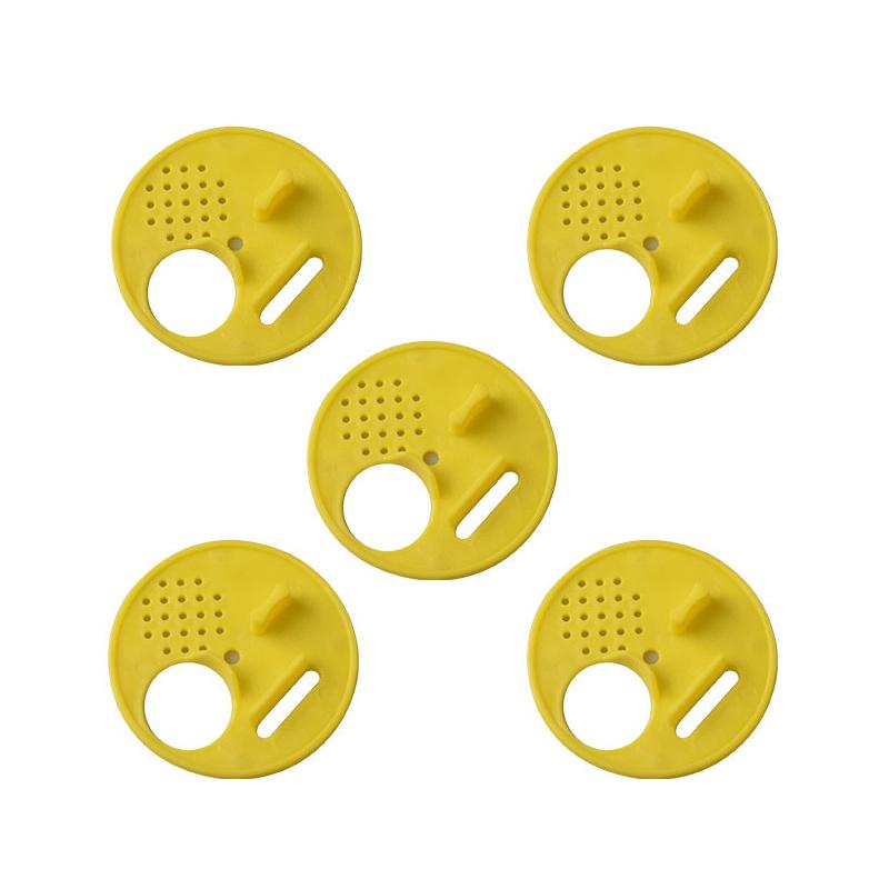 5Pcs Beekeeping Plastic Beehive Door Round Single Bee Exit Hive Vent Entrance Ventilation Gate Nest Tools Equipment Supplies