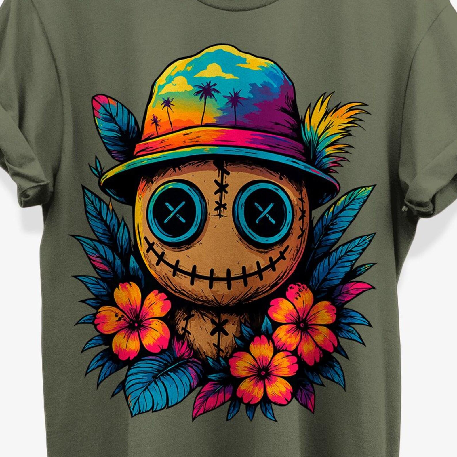Spooky Voodoo Doll T-Shirt | Creepy Cute Graphic Tee 3XL